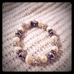 White and Silver Bracelet